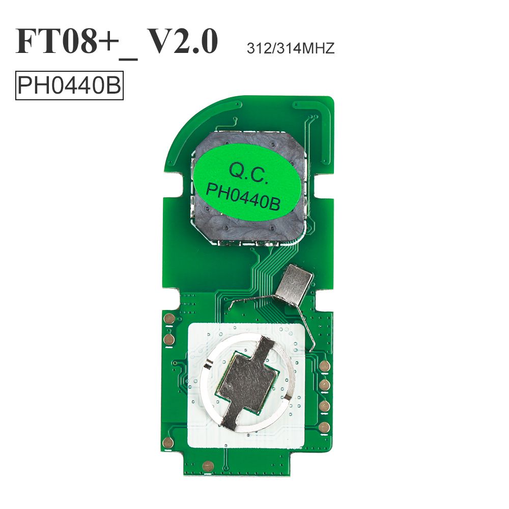 Lonsdor FT08 PH0440B Update Verson of FT08-H0440C 312/314Mhz Toyota Smart Key PCB Frequency Switchable