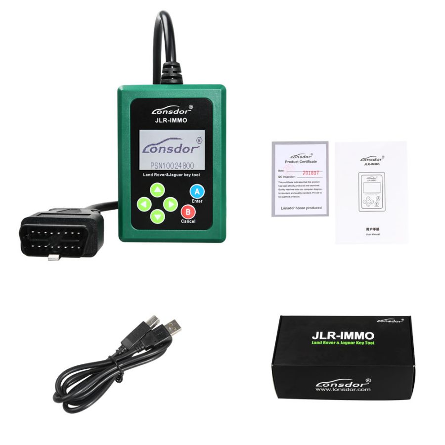 Lonsdor JLR-IMMO JLR Doctor for LandRover / Jaguar Key Programmer by OBD Newly Add KVM and BCM Update Online