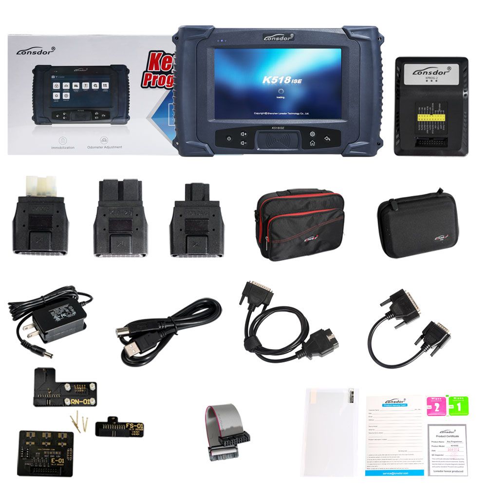 Lonsdor K518ISE Key Programmer Plus SKE-IT Smart Key Emulator 5 in 1 Set Full Package