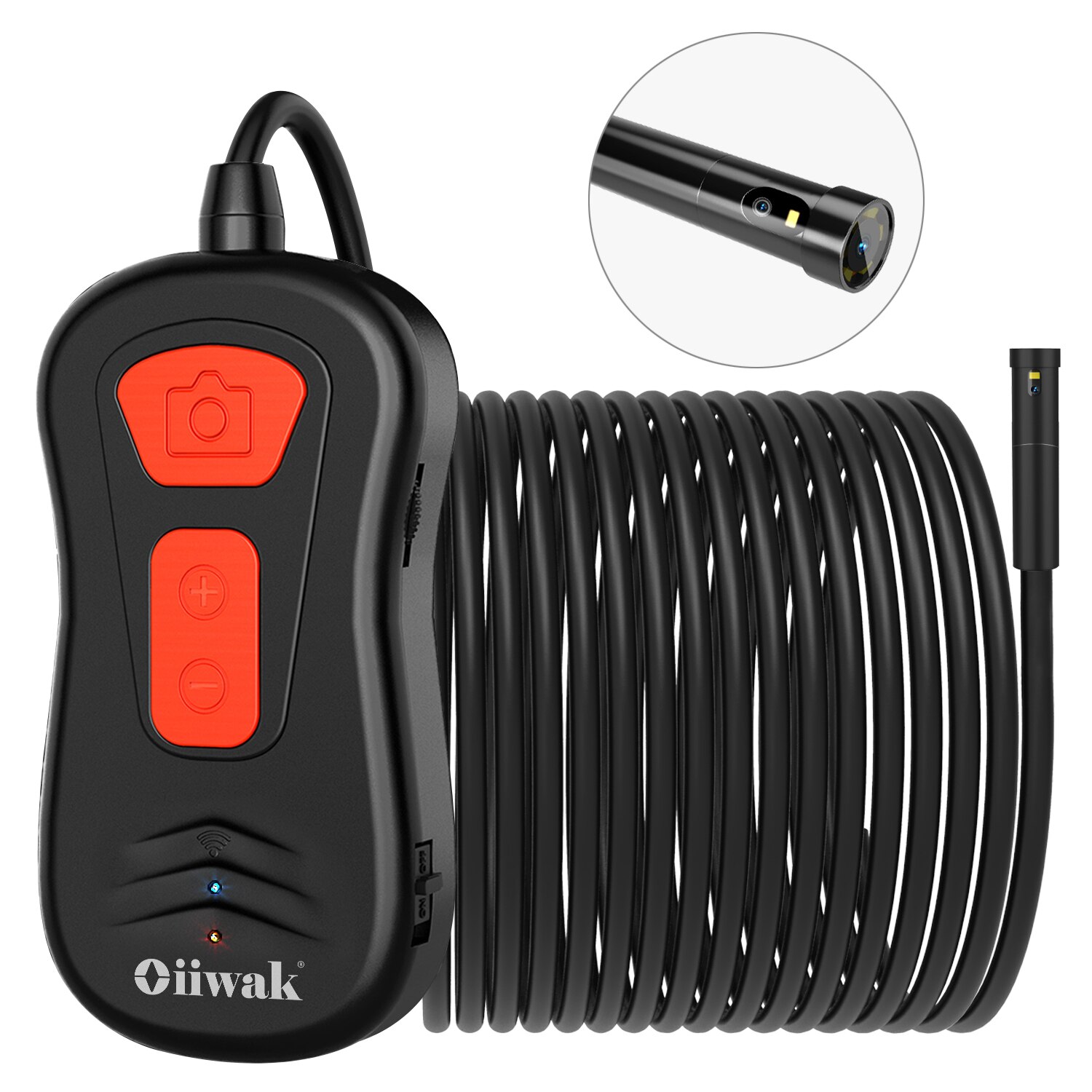 WiFi Endoscope 8mm Dual Lens HD Wireless Borescope Mini Camera IP67 3X Zoom Snake Inspection Camera For iPhone Android