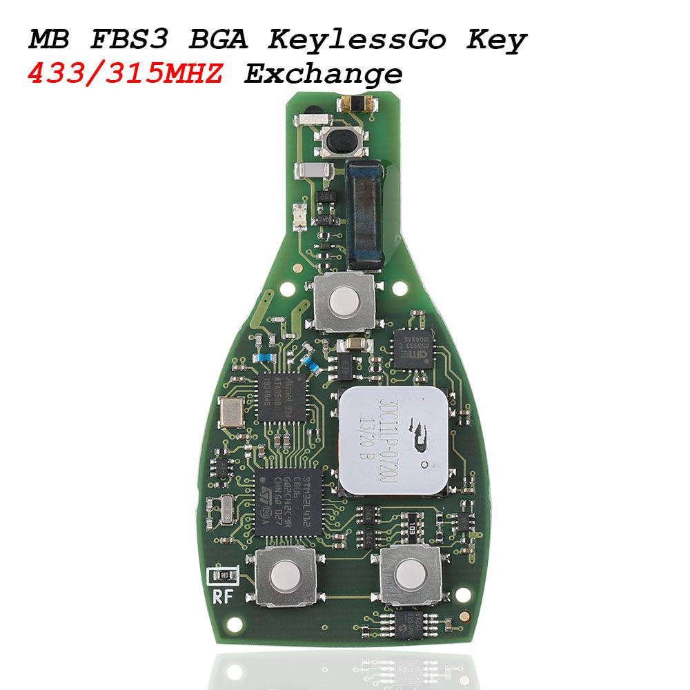 CG MB FBS3 BGA KeylessGo Schlüssel 315/433MHZ für W204 W207 W212 W164 W166 W216 W221 W251