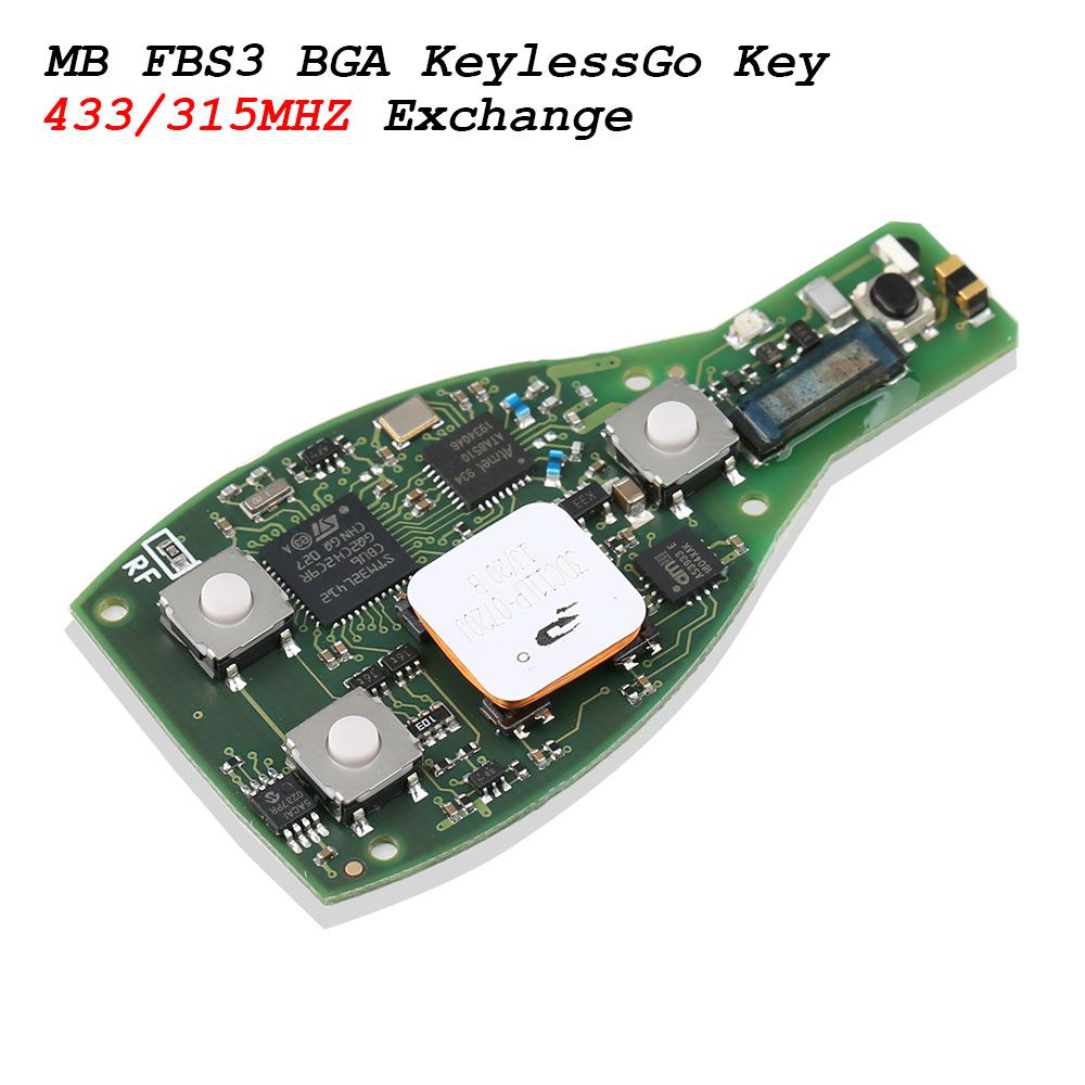 CG MB FBS3 BGA KeylessGo Schlüssel 315/433MHZ für W204 W207 W212 W164 W166 W216 W221 W251