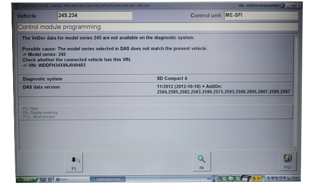 V2012.11 MB SD Connect Compact 4star admite programación fuera de línea 2