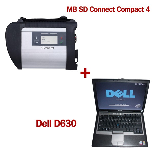 V2012.11 MB SD Connect Compact 4 Star Diagnosis with Lenovo T410 Laptop 4GB Memory Support Offline Programming