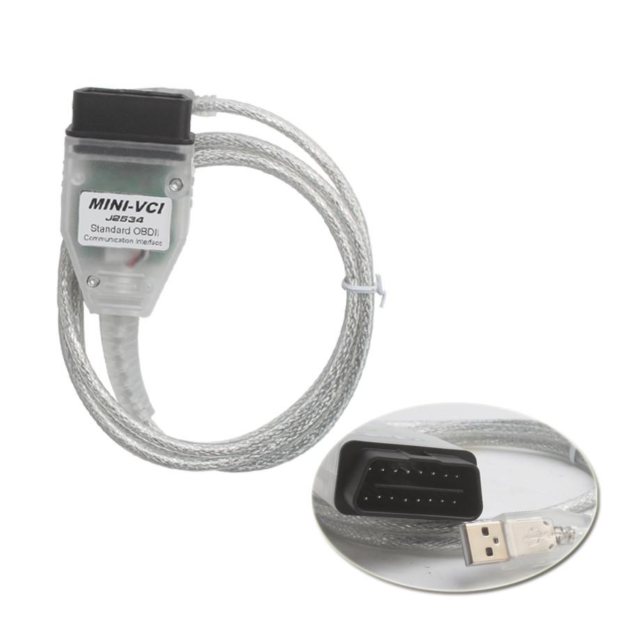 Mini VCI j2534 para Toyota tis Technology Firmware v2.0.4 software v15.00.026 soporte de cable único protocolo vpw