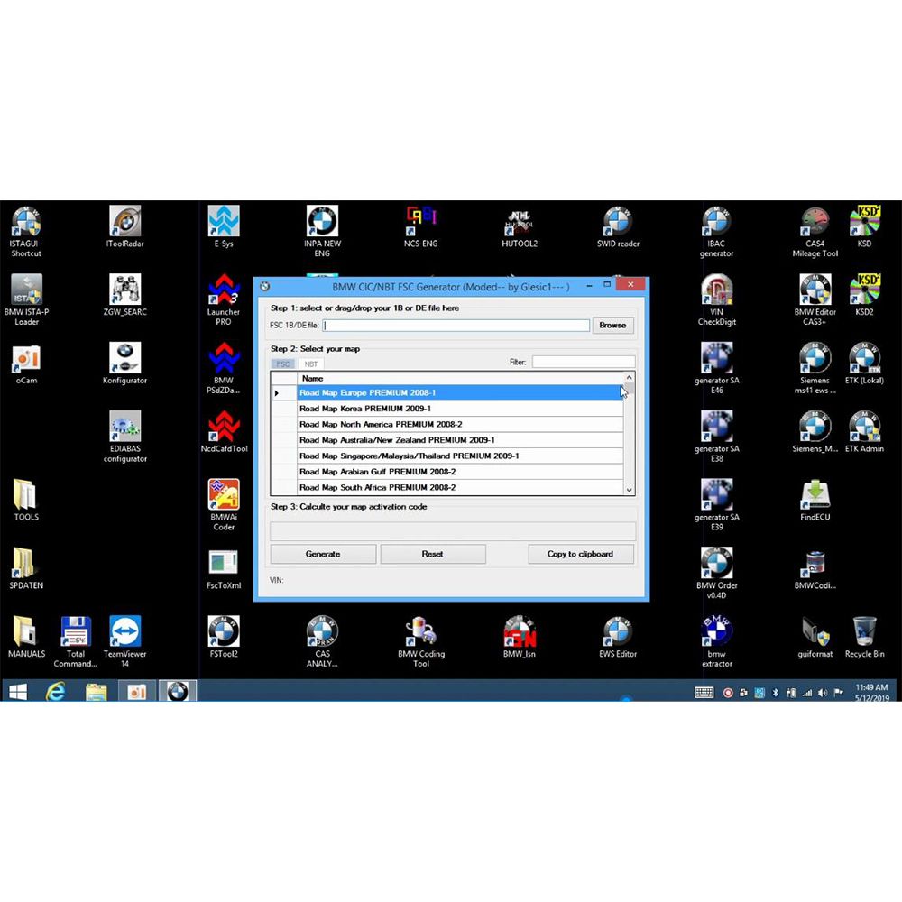 Moe BMW all Engineering System 60 BMW software All - in - One win10 500gb SSD