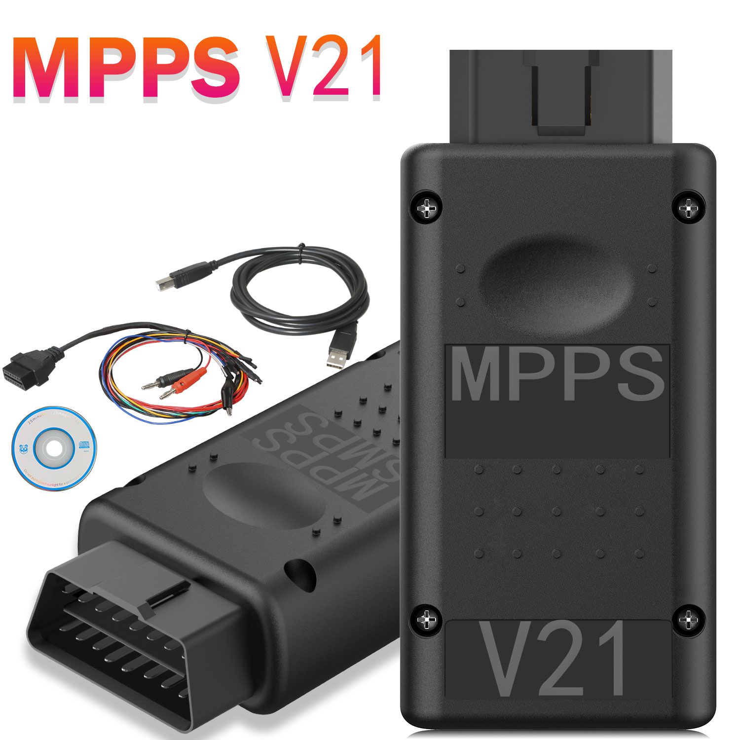 Mpps v21 Main + tricore + multileboot, con cable de tres núcleos de rama