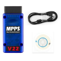 MPPS V22 ECU Master MPPS V22OBDII ECU 칩 튜닝 스캐너가 MPPS V18 V21보다 다국어 지원 우수