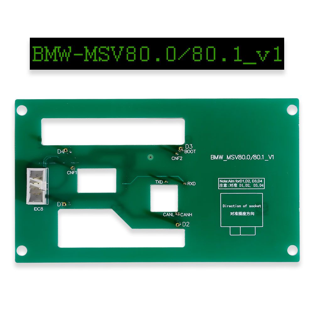 El tablero de interfaz integrado msv80 isn Lee / escribe msv80 isn Yanhua mini Acdp componentes opcionales