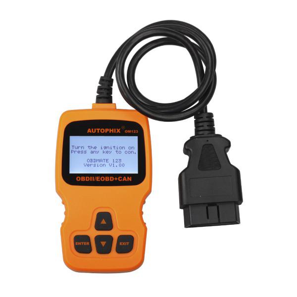 Autophix om123 obd2 eobd puede lector de código de motor portátil (naranja)