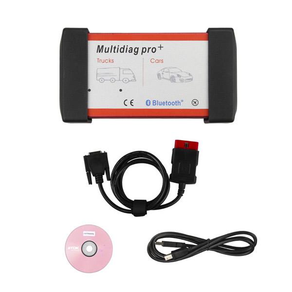 V2017.01 New Design Multidiag Pro+ For Cars/Trucks And OBD2 with Bluetooth Support Win8 Multi-Languages