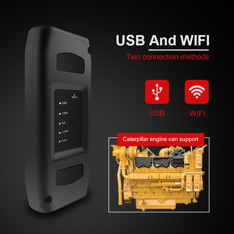 2020 real CAT et3 Adapter III Caterpillar Diagnosis Tool 9 pin 14 pin CAT III Communication Adapter III cat3 con wifi / USB