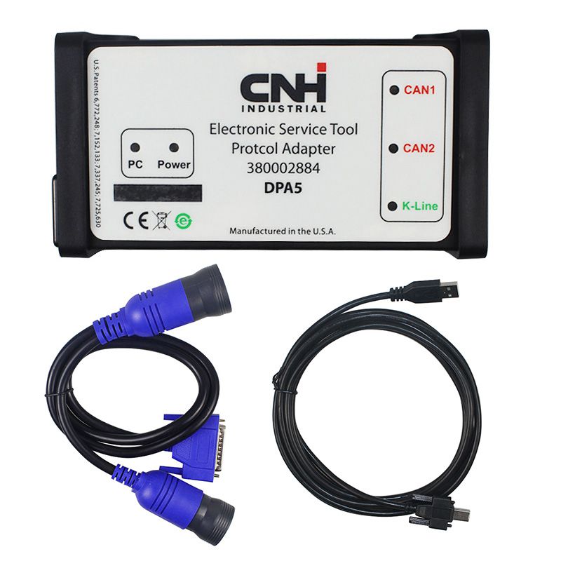 La nueva herramienta de diagnóstico automático del escáner pesado holandés CNH dpa5 v9.3 DPA 5 v9.2 para camiones es la misma dpa5 v9.4 que la nexiq sin bluetooth.