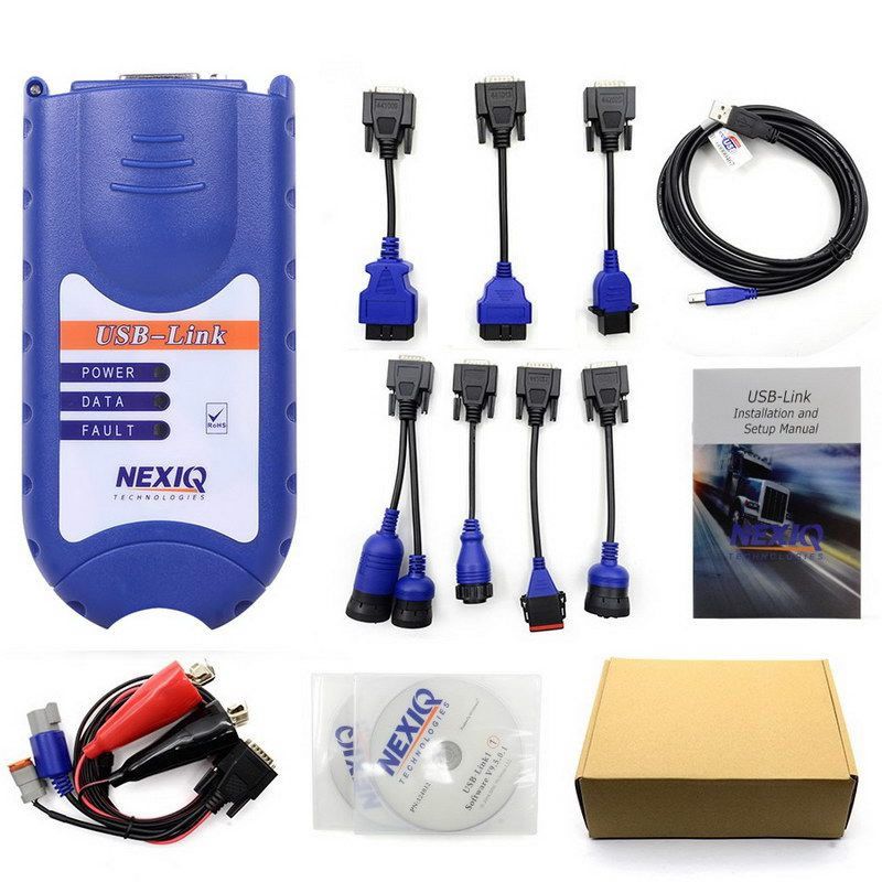 NEXIQ Auto Heavy Duty Truck Scanner tool NEXIQ USB Link + Software Diesel Truck Interface without Bluetooth