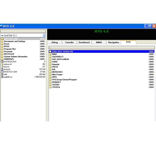 NYO V4.0 Full for Odometer RadioCar Airbag Navigator