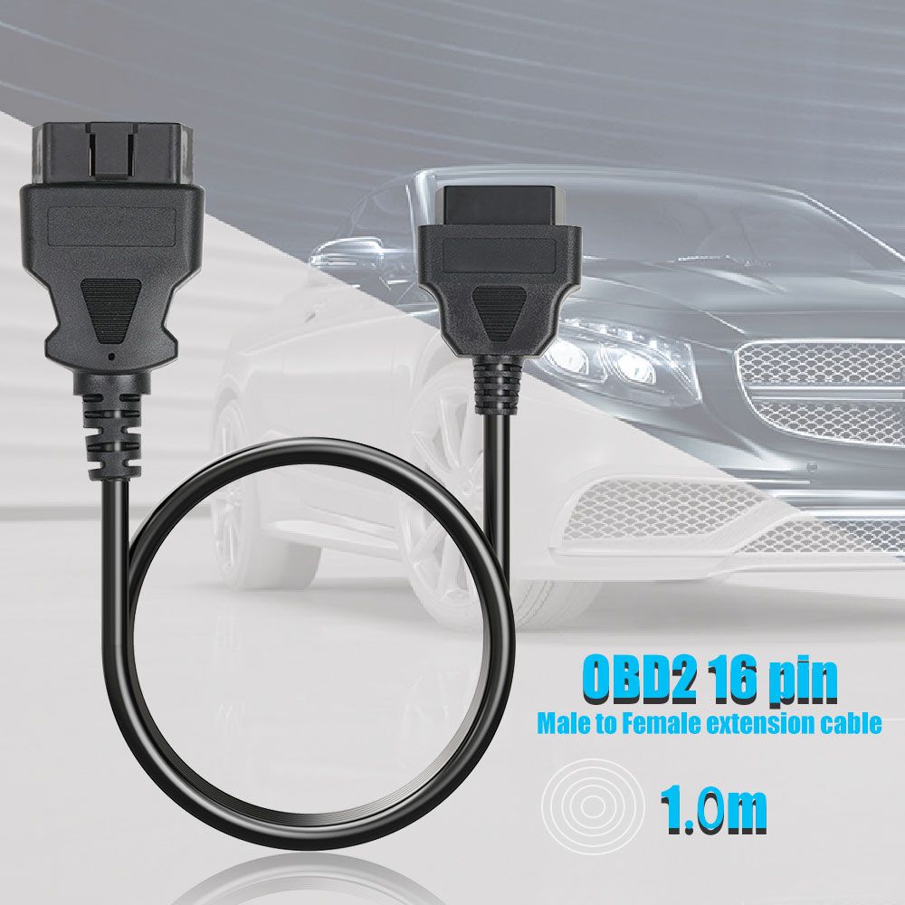 Cable de extensión macho - hembra obd2 de 16 Pines para Elm 327 easydiag y M - diag