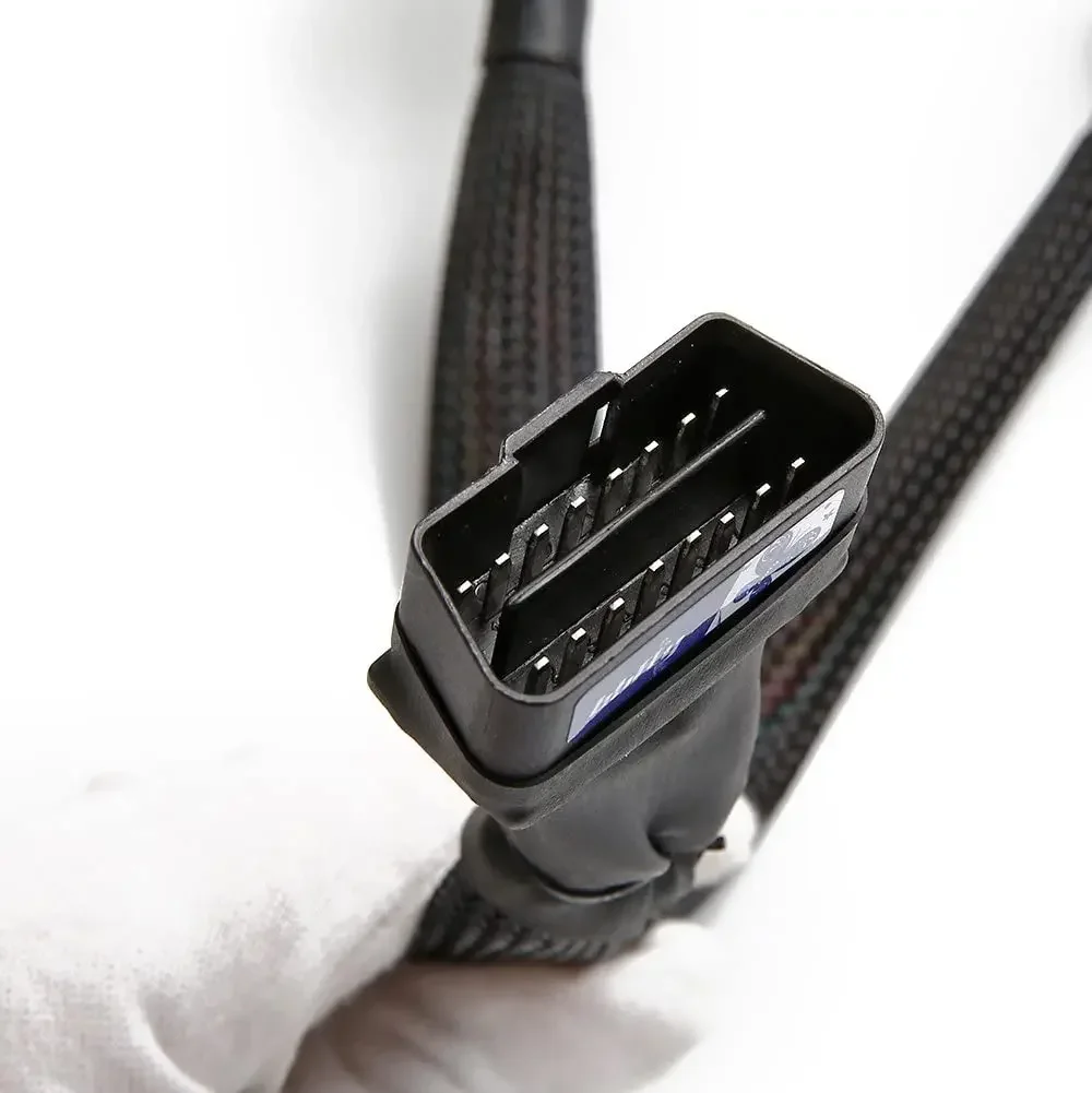 OBD2 Splitter 16 Pin OBD II Splitter Extension 1x Male and 2X Female Extension 30cm Car Code Readers OBD Adapter Cable