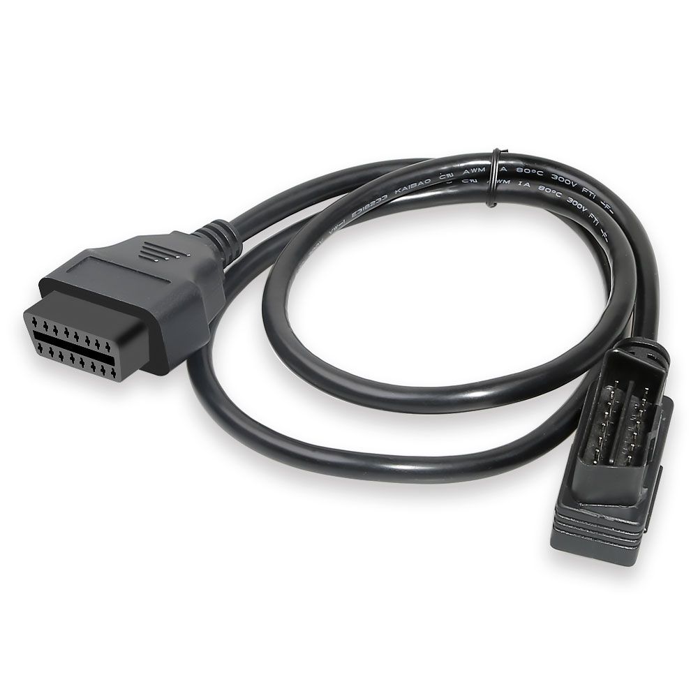 Obd2 16 pin cable de extensión macho - hembra 100 cm cable de extensión de diagnóstico