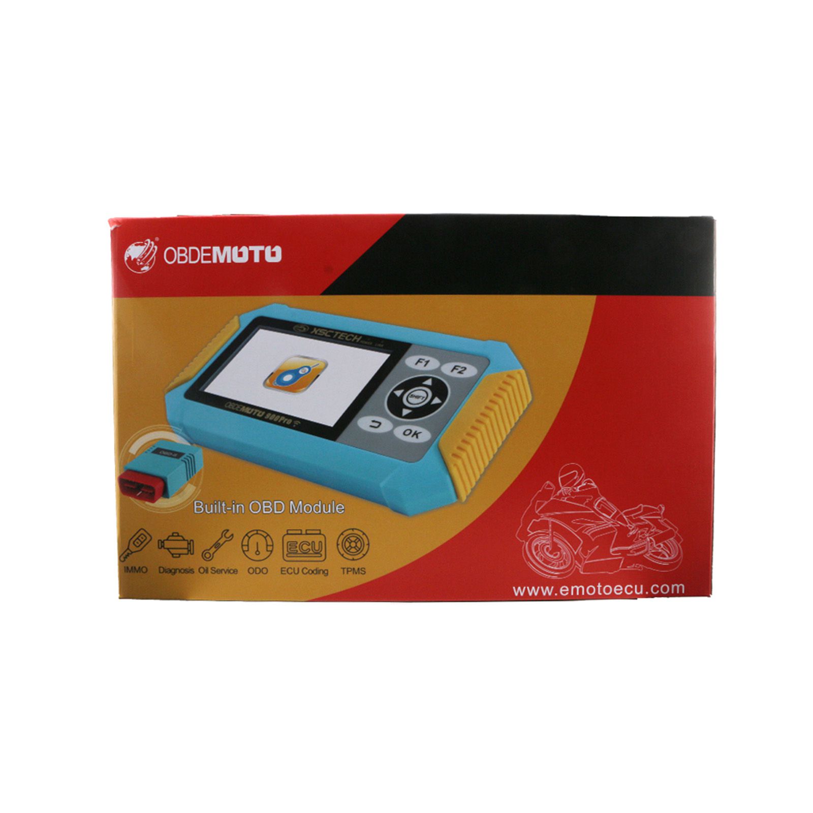 OBDEMOTO 900PRO Key Programmer 3-in-1 Muti-functional Support Motorcycle Diagnosis + Key Matching + ODO Mileage Adjustment