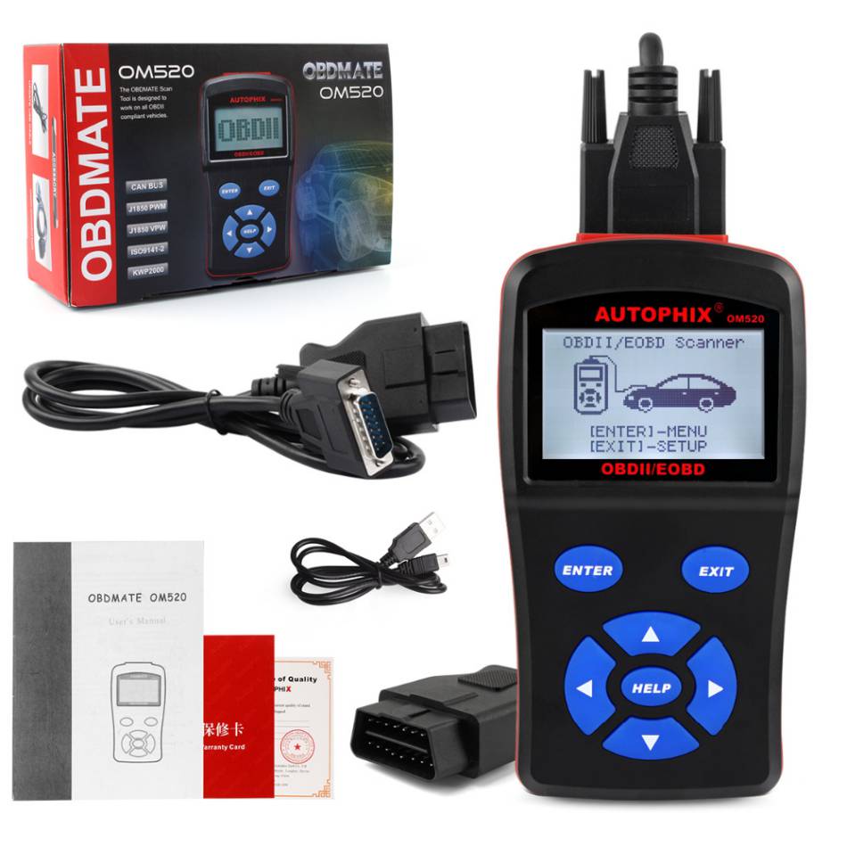 Lector de código modelo autophix obdmate om520 obd2