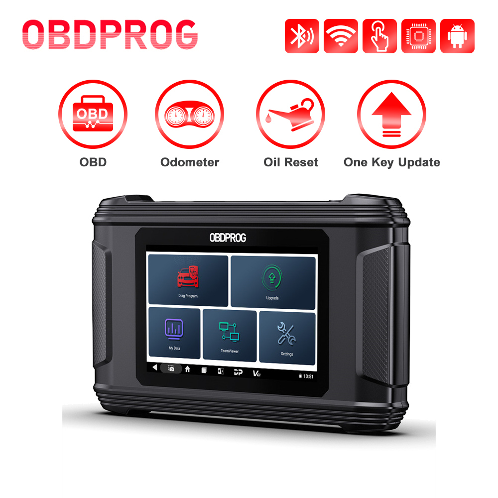 OBDPROG M500 Basic Version Professional Odometer Correction Tool Cluster Calibration OBD2 Car Diagnostic Tools Cluster Oil Reset Adjustment