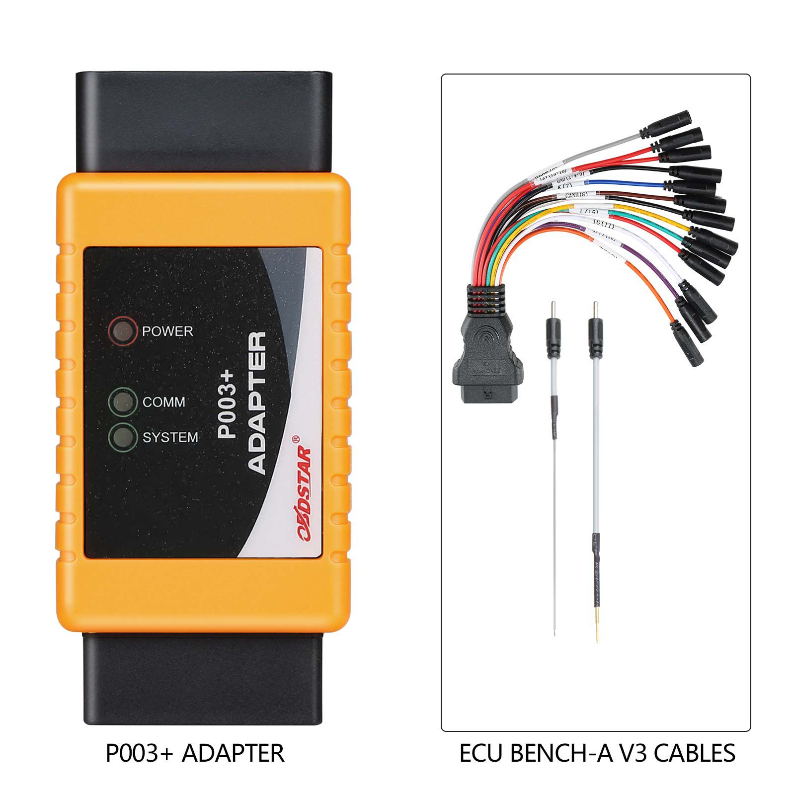 OBDSTAR DC706 ECU Tool Full Version Plus P003 Adapter and ECU Bench Cables for Reading BOSCH ECU Data CS PINCODE ECU Clone/ All by OBD or Bench