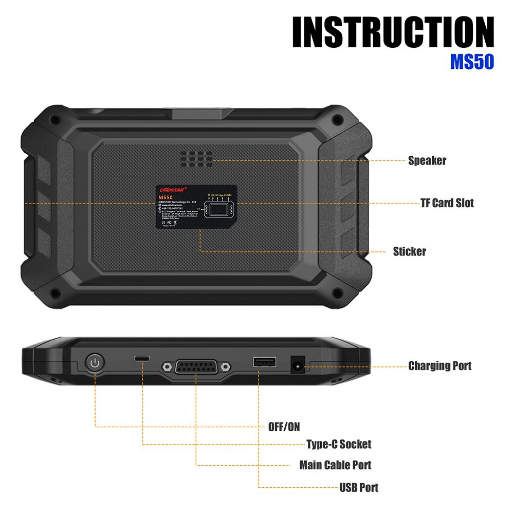 OBDSTAR MS50 Motorrad Scanner Motorrad Diagnose Tool Kostenloses Update Online