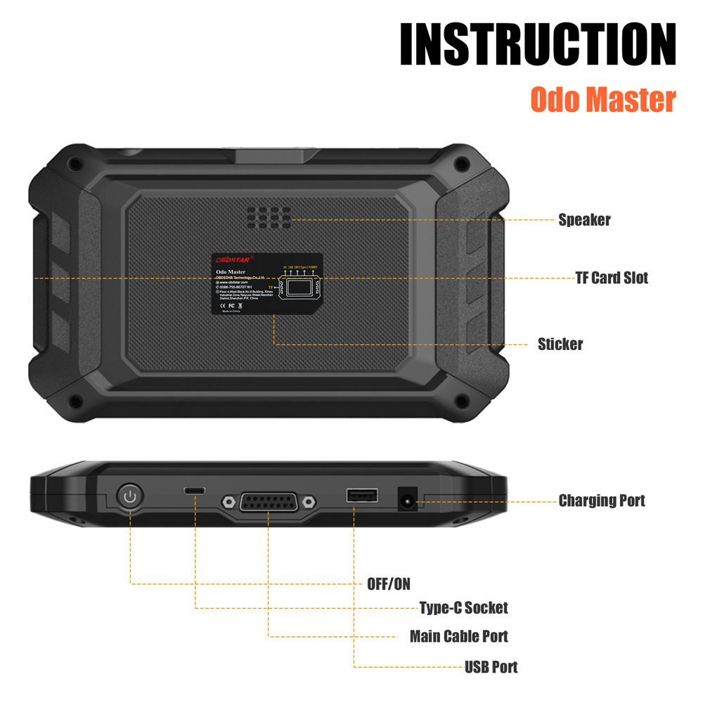 OBDSTAR ODO Master for Odometer Adjustment/Oil Reset/OBDII Functions