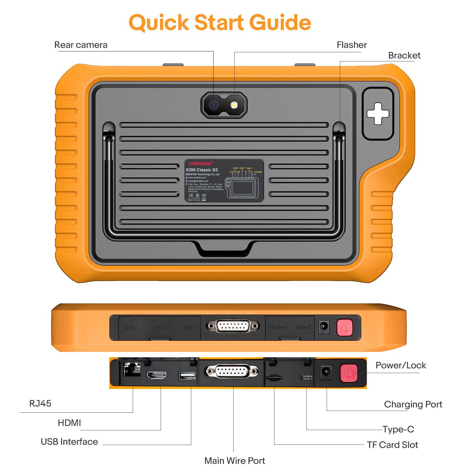 2024 OBDSTAR X300 Classic G3 Key Programmer with Built-in CAN FD DoIP Support Car/ HD/ E-Car/ Motorcycles/ Jet Ski