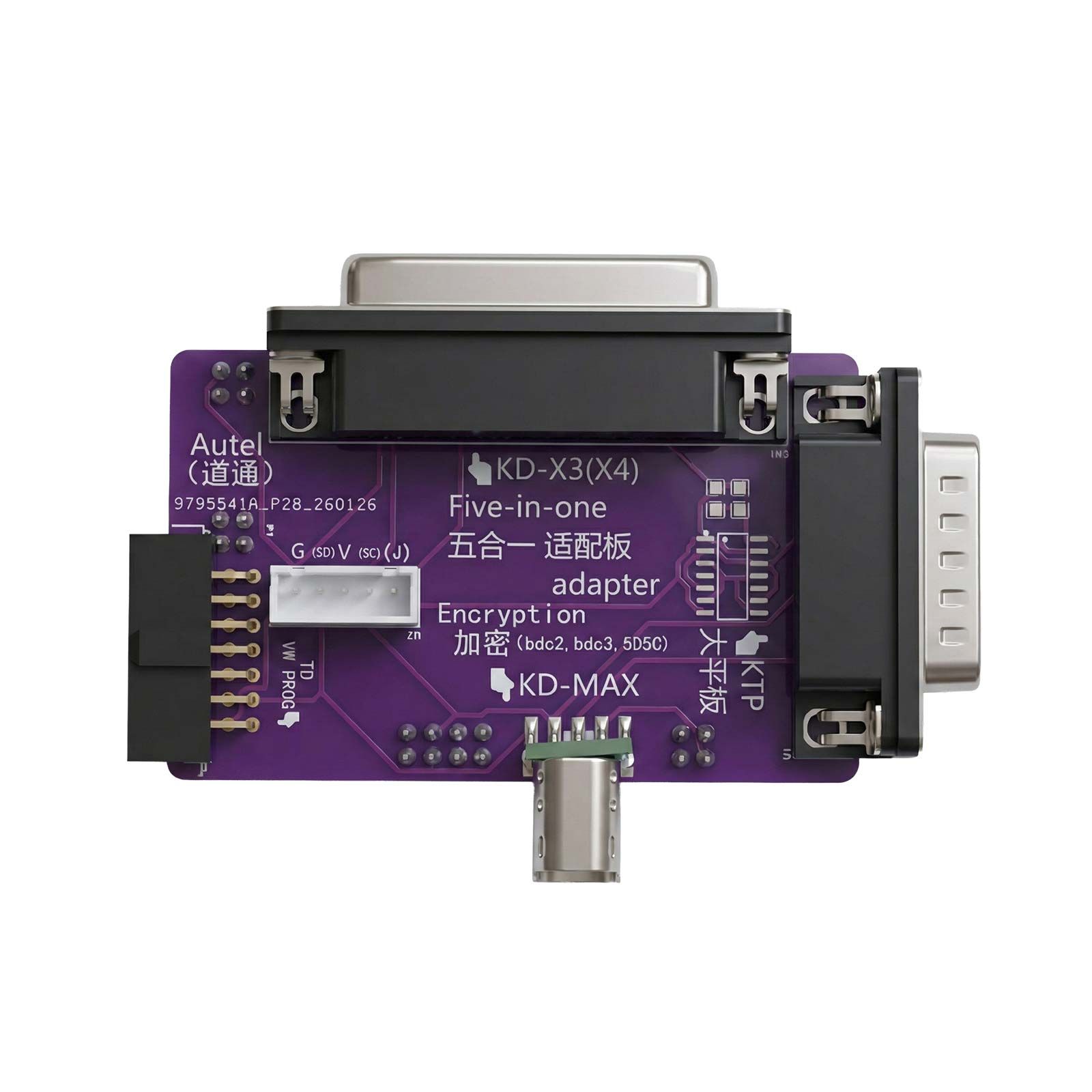 2026 OEM BDC3 8-in-1 Adapter Kit for VAG 5C 5D BMW Encrypted Key Programming & Matching Work with Autel/ KD-X4/ KD-MAX/ VVDI Key Tool Plus/ VVDI2 etc