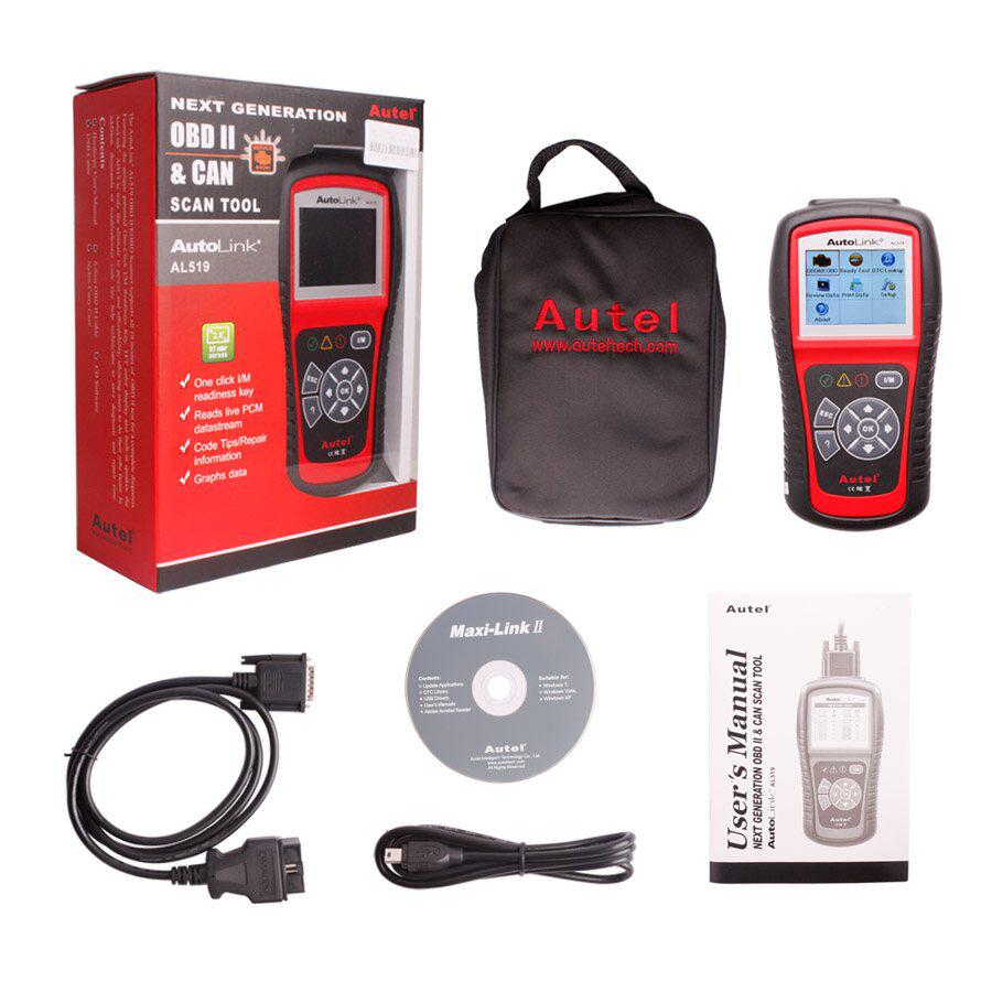  Original Autel AutoLink AL519 OBD-II And CAN Scanner Tool Multi-languages