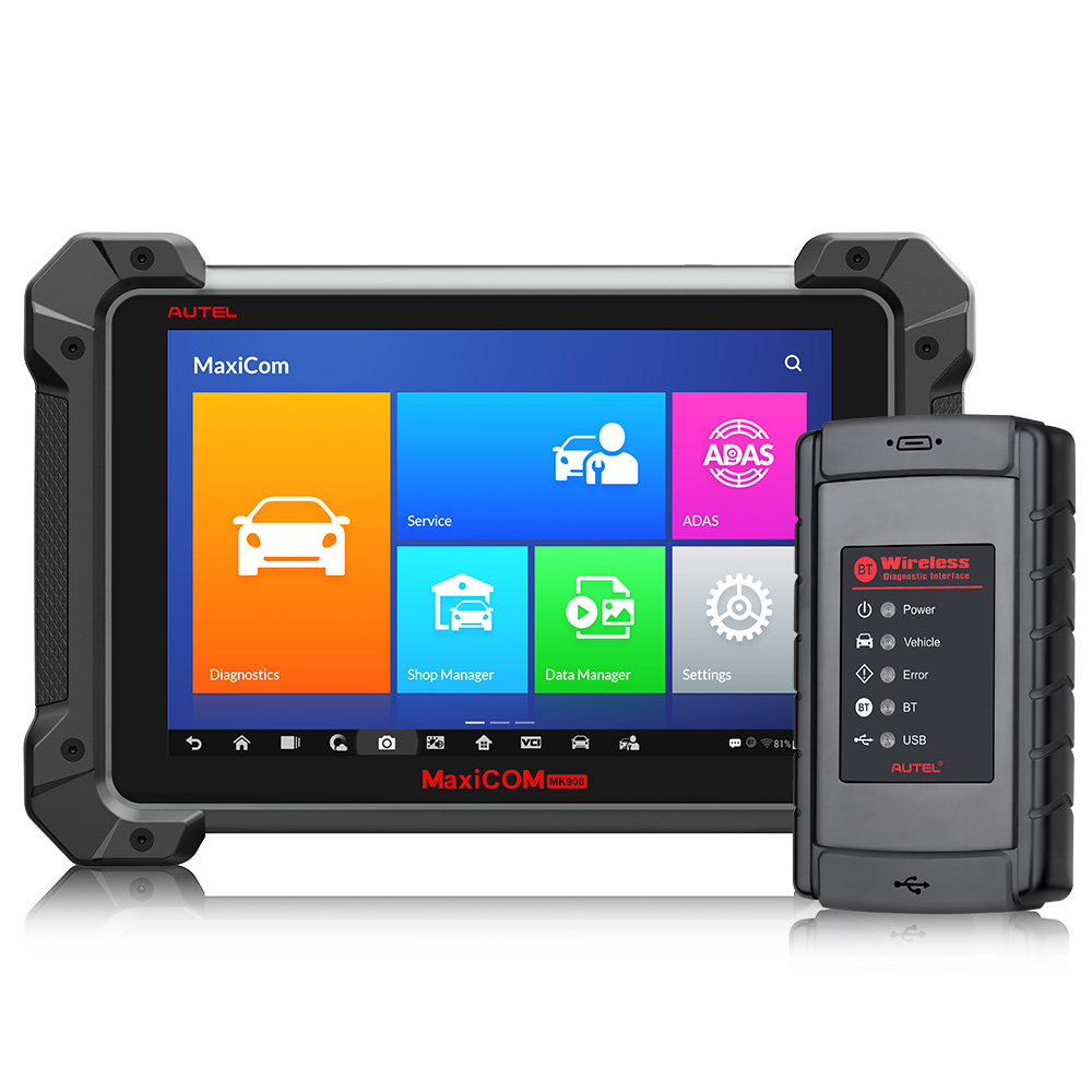 100% Original Autel MaxiCOM MK908 All System Diagnostic Tool Support ECU/Key Coding Get Free Autel MaxiAP AP200H