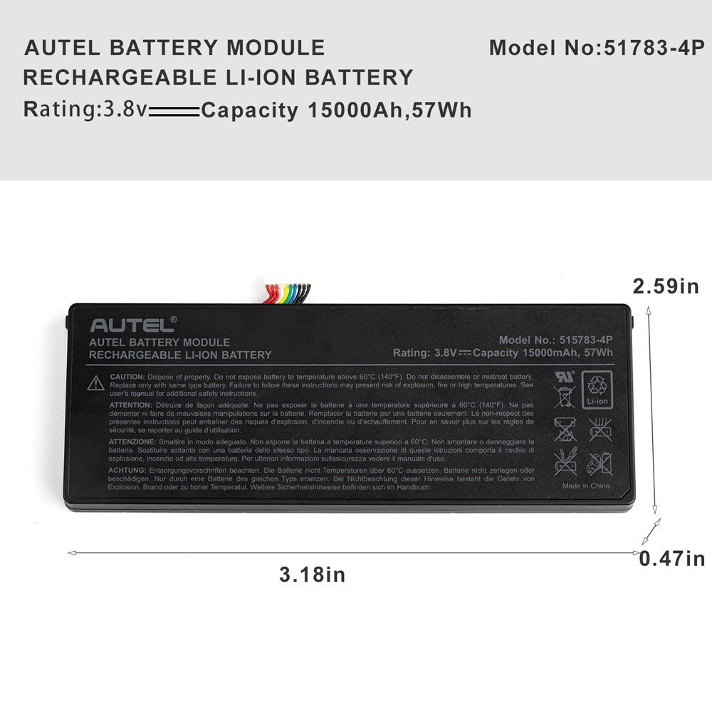 Envío sin batería original de Autel Maxim im608