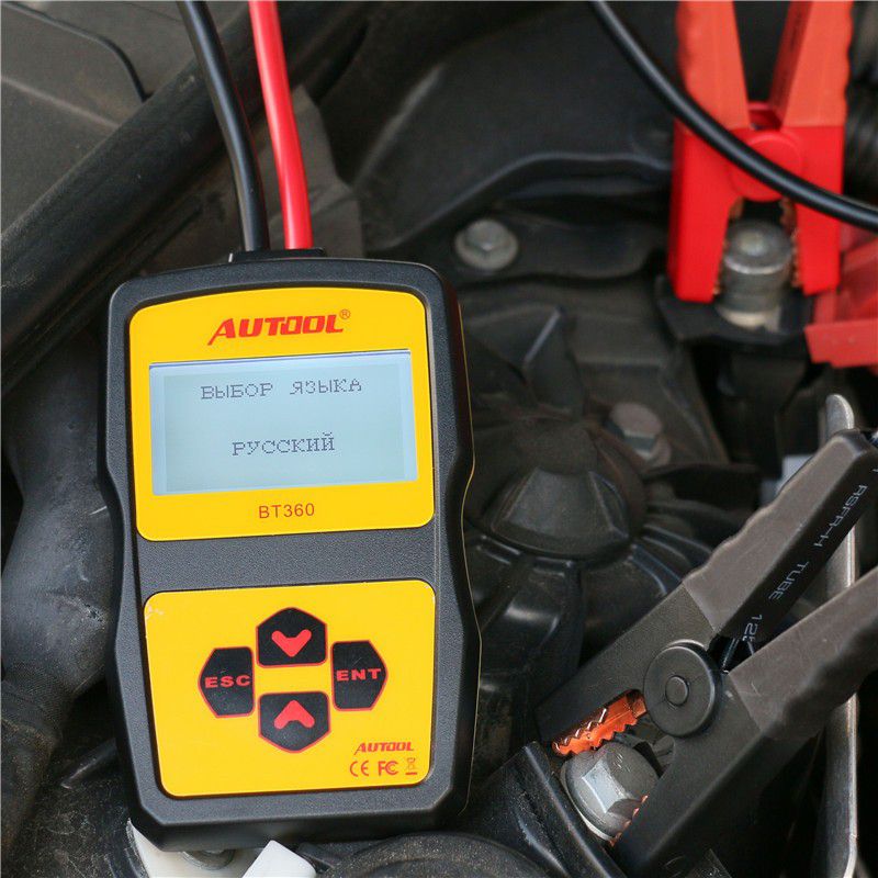 Original AUTOOL BT360 Battery Tester with Portable Design