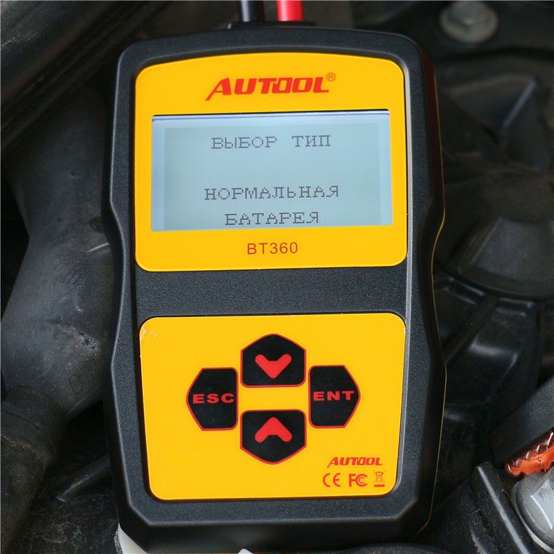 Original AUTOOL BT360 Battery Tester with Portable Design