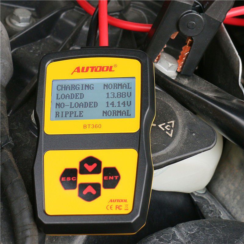 Original AUTOOL BT360 Battery Tester with Portable Design