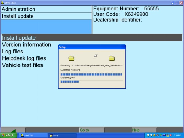 Software de Kit DAF VCI - 560 original 3