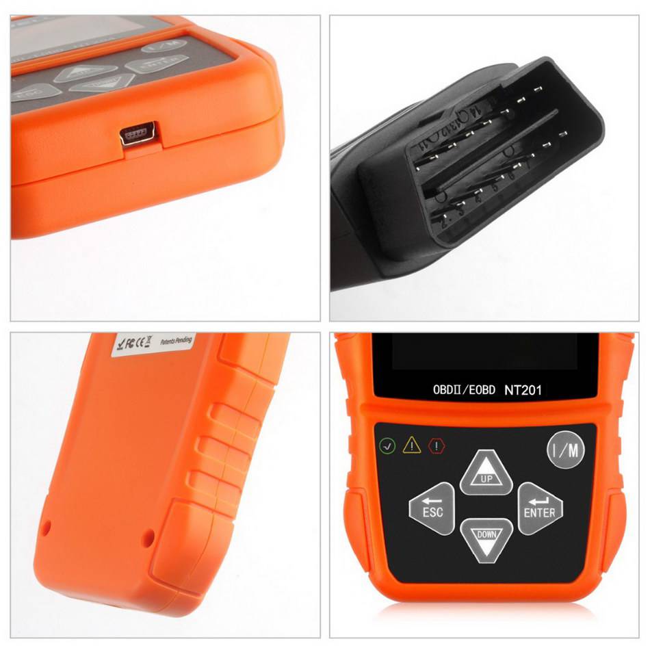 Escáneres originales Fox well nt201 universal obd2 eobd can