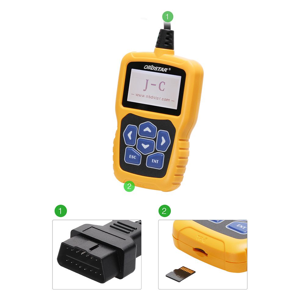 Herramienta antirrobo de calculadora de código obdstar J - C Pin original, adecuada para una amplia gama de vehículos, mejor que la herramienta de programación clave sbb ck100