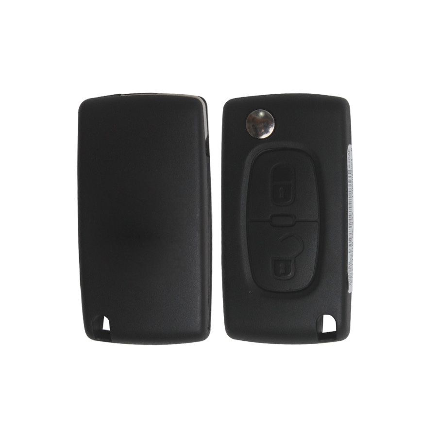 Remote Key 2 Button with ID46 Chip For Original Peugeot 307 Flip