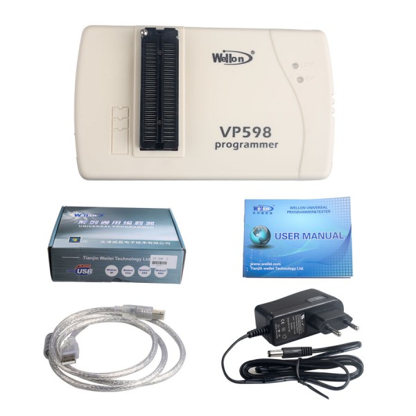 Original Wellon VP598 Universal Programmer Auto ECU Chip Tunning VP-598 Programmer (Upgrade Version of VP390)