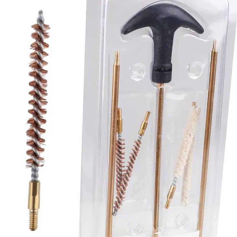 Outdoor Tactical 4.5/5.5MM.177.22 Caliber Maintenance Barrel Cleaning Kit Rifle/Pistol Airgun Rifle Brushes