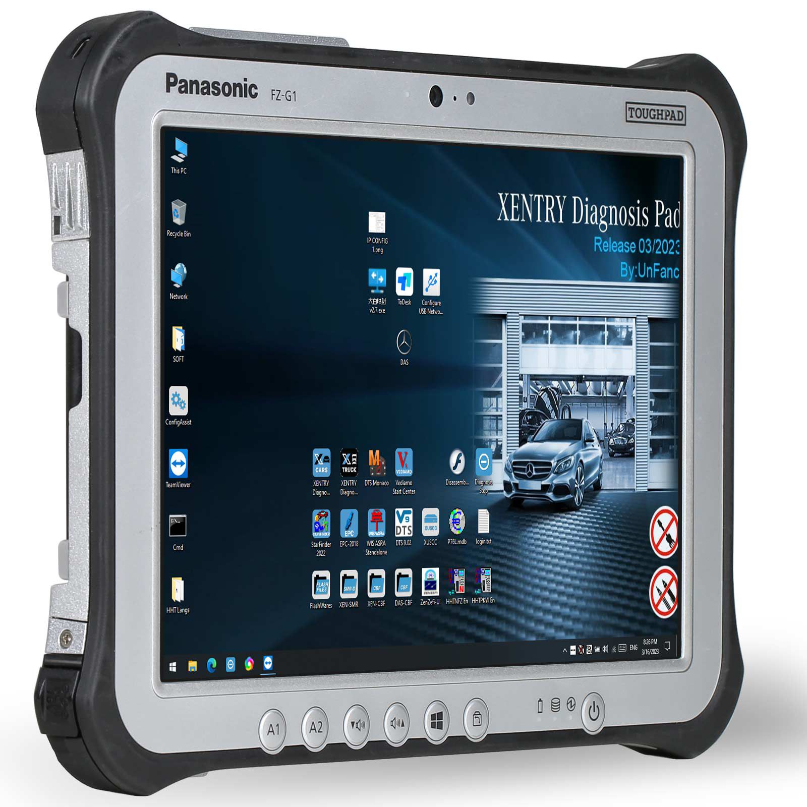 100% original Panasonic FZ - G1 i5 tableta de tercera generación 8g, v2023.3 MB Star 256g SSD win10 64 bits instalada