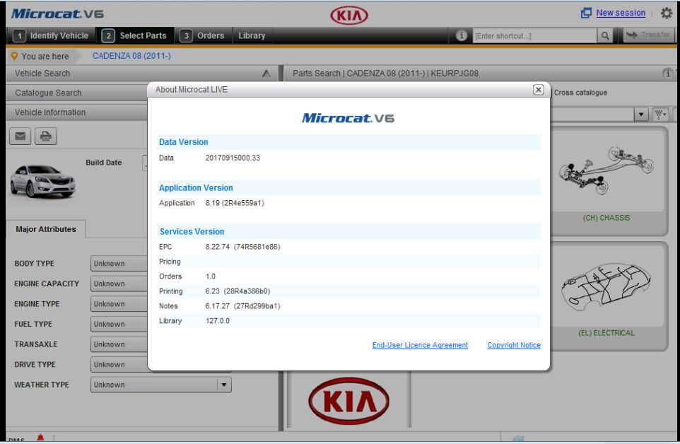 2018.03V Microcat Live EPC for KIA V6 Part Catalog
