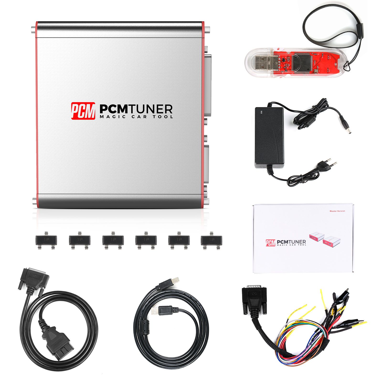 Afinador PCM programador de ECU + herramienta fetotech programador de ECU soporte plateado mg1 md1 edc16 med9.1 ECU