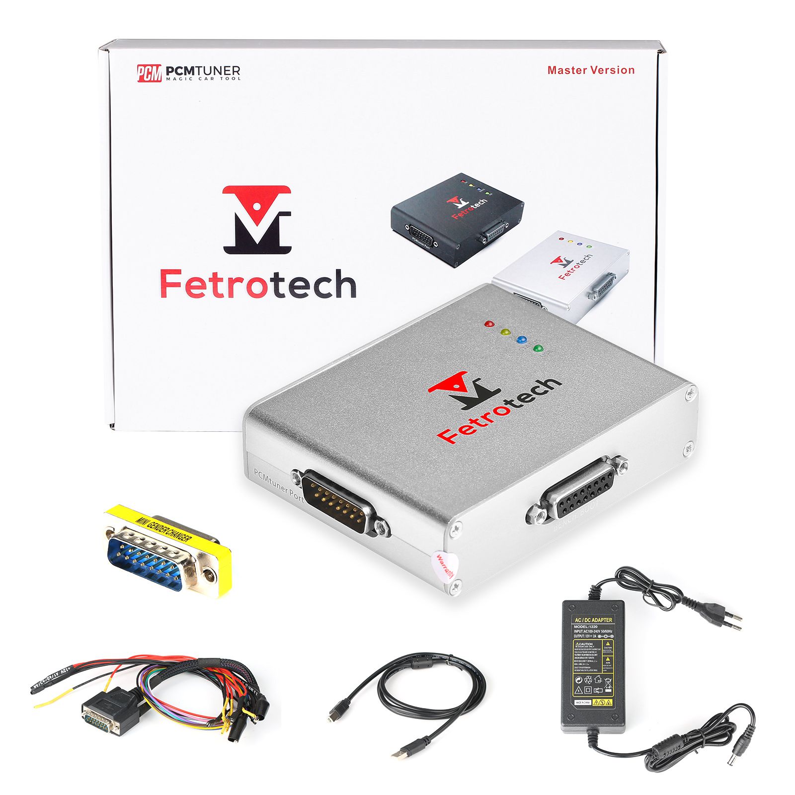 Afinador PCM programador de ECU + herramienta fetotech programador de ECU soporte plateado mg1 md1 edc16 med9.1 ECU