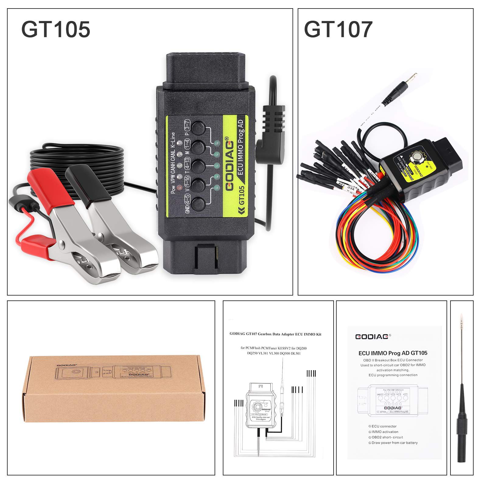 1 módulo del programador pcmuner ECU 67 en el SIM de lectura / escritura de datos de la Caja de cambios dsg plus godiag gt107