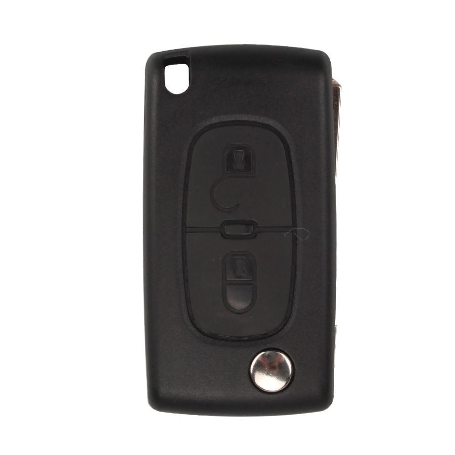 Remote Key Shell 2 Button (Without Battery Location) For Peugeot Flip 10pcs/lot