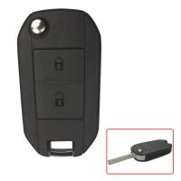 Carcasa de llave de control remoto 2 botón va2 adecuado para Peugeot modificado solapa 5 piezas / lote