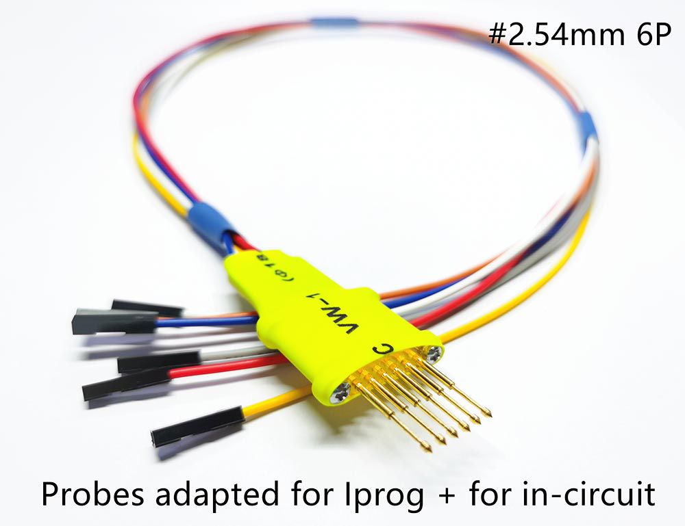 Los adaptadores de sonda para el ECU en el circuito se utilizan con iprog + programer y xprog